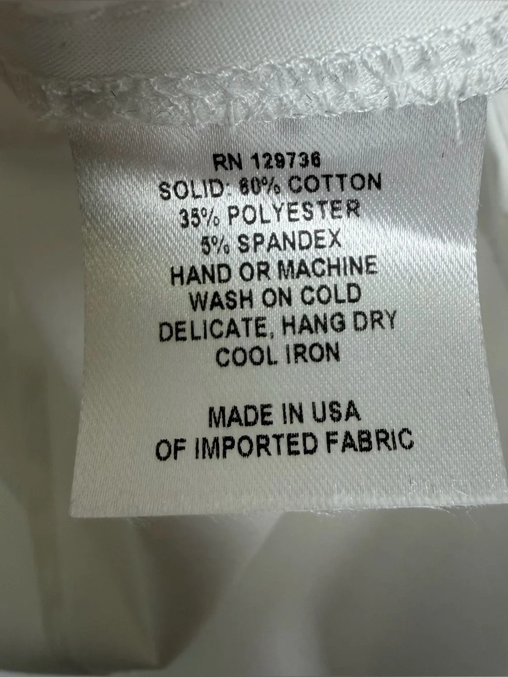 Couleur by Finley Women’s White Stretch Button Front Shirt XL Made USA Career